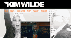 Desktop Screenshot of kimwilde.com