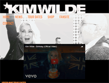 Tablet Screenshot of kimwilde.com